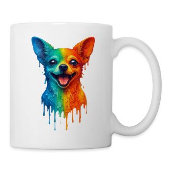 Chihuahua in bright colors - Mug - white - Right