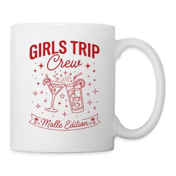 Fête de vacances de la Girls Trip Crew - Mug blanc - blanc - Droite