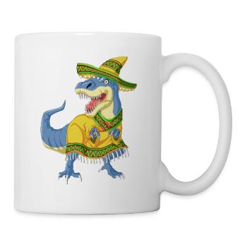 T-shirt Dinosaur Cinco Fiesta - Mug blanc - blanc - Droite