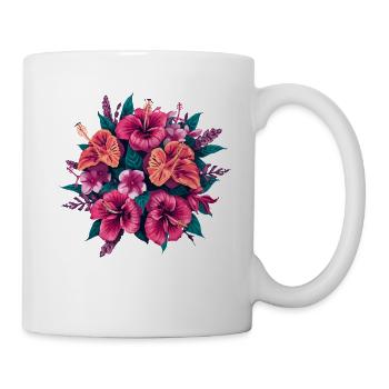 Hibiscus Floral Tropics - Mug - white - Right