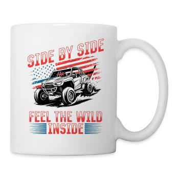 UTV Tout-Terrain Boy Men 4 Wheels Side by Side - Mug blanc - blanc - Droite