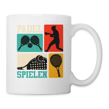 Padel Sport PLAY PADEL Lustiges - Tasse - Weiß - Rechts