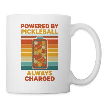 Pickleball Powered By Pickleball Always Charged - Mug - white - Right