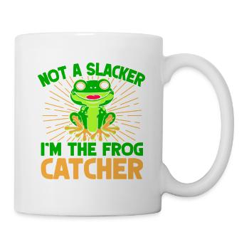 Frog Catcher Not A Slacker Frog - Mug - white - Right