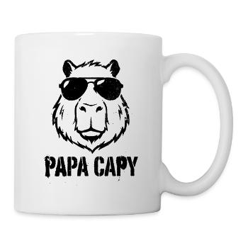 Papa Capy - Capybara Father's Day - Mug - white - Right