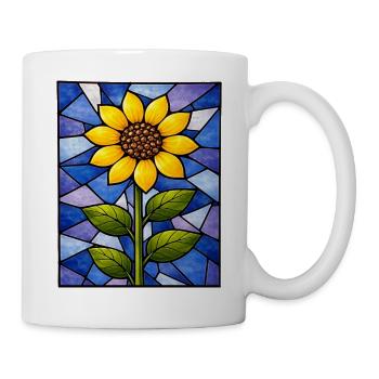 Yellow Sunflowers Flowers Sunflower Graphics - Mug - white - Right