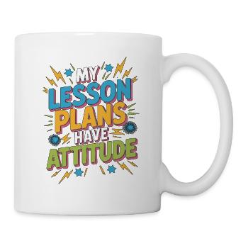 High School Teacher My Lesson Plans Have Education - Mug - white - Right