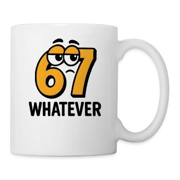 Six Seven Whatever Italian Brainrot Humor Meme  - Tasse - Weiß - Rechts