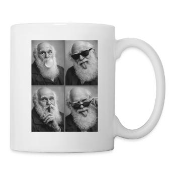 Charles Darwin photo strip - Tasse - Weiß - Rechts