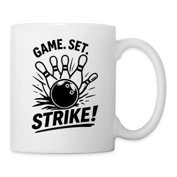 Ensemble de jeu : Strike Bowling Champion Sport Look - Mug blanc - blanc - Droite