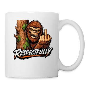 Bigfoot Sasquatch Yeti Cryptid Creatures Big Foot - Mug - white - Right