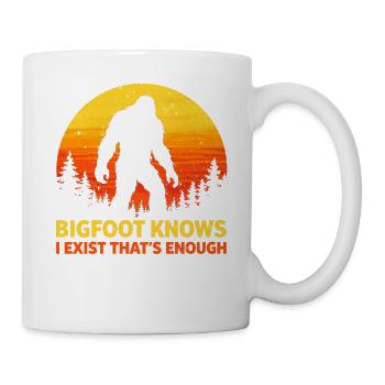 Bigfoot Sasquatch Yeti Cryptid Creatures Big Foot - Mug - white - Right