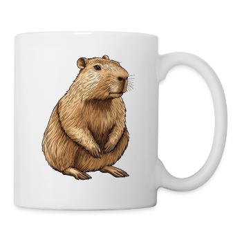 Capybara Portrait - Mug - white - Right