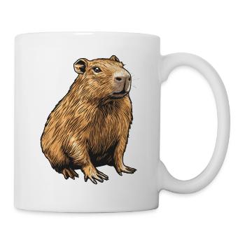 Velvety Capibara Portrait - Mug - white - Right