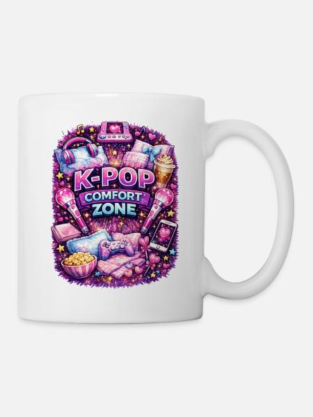 K Pop Comfort Zone - Tasse - Weiß