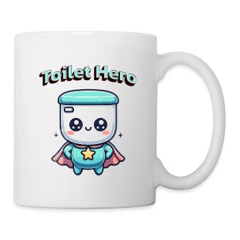 Toilets Hero Toilet Superhero Bathroom Bathroom - Mug - white - Right