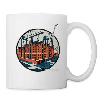 Hamburg Port Speicherstadt - Mug - white - Right