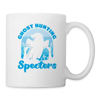 Dicton anglais d’Halloween de Chasseur de Fantômes - Mug blanc - blanc - Droite