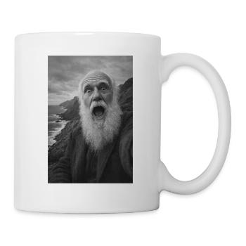 Charles Darwin Selfie - Tasse - Weiß - Rechts