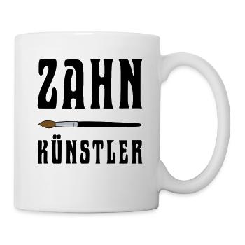 Shirt Zahnkünstler - Die Kunst im Mund - Tasse - Weiß - Rechts