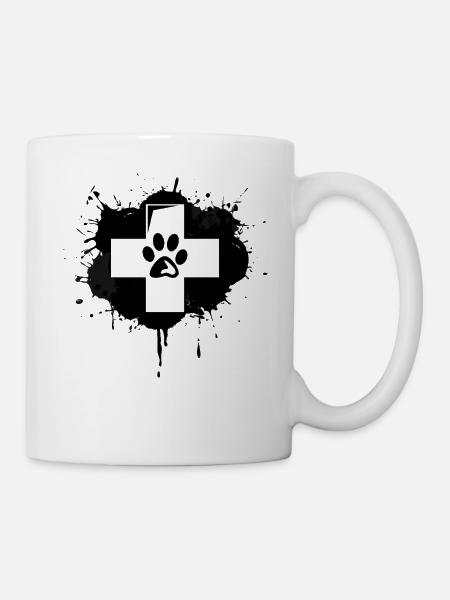 Tierarzt Erste Hilfe - Tasse - Weiß