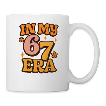 Dans mon mème d’humour italien de la pourriture cervementale de l’ère 67 des Six Sept - Mug blanc - blanc - Droite