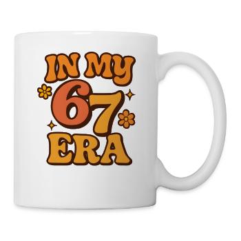 Dans mon mème d’humour italien de la pourriture cervementale de l’ère 67 des Six Sept - Mug blanc - blanc - Droite
