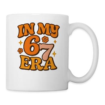 Dans mon mème d’humour italien de la pourriture cervementale de l’ère 67 des Six Sept - Mug blanc - blanc - Droite