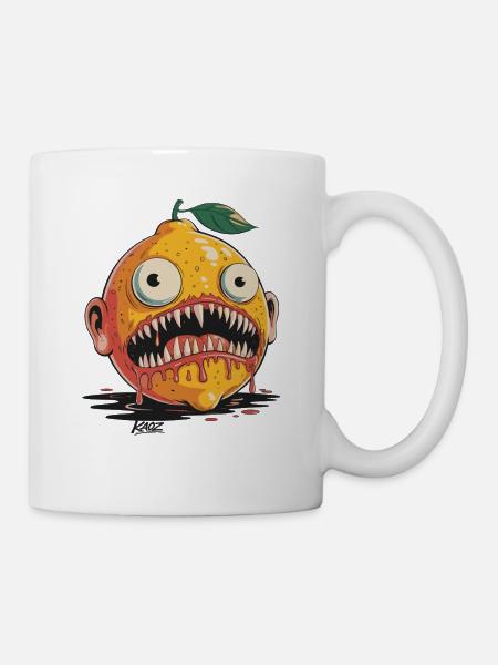 Albtraum-Zitrusmonster - Tasse - Weiß