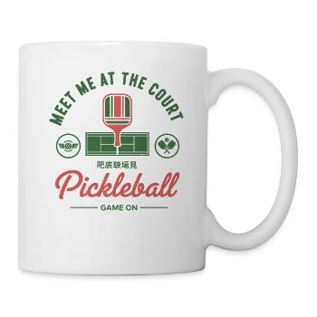 Pickleball: Triff mich am Court Game auf Funny - Tasse - Weiß - Rechts