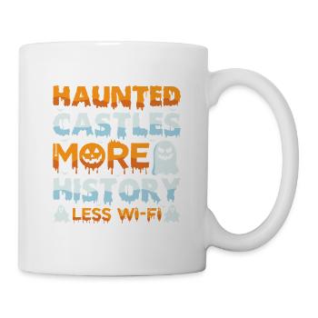 Dicton anglais d’Halloween de Chasseur de Fantômes - Mug blanc - blanc - Droite