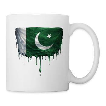 Pakistan Flag Colorful Color - Mug - white - Right
