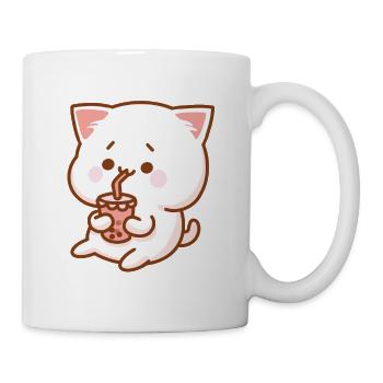 Katze & Shake - Tasse - Weiß - Rechts