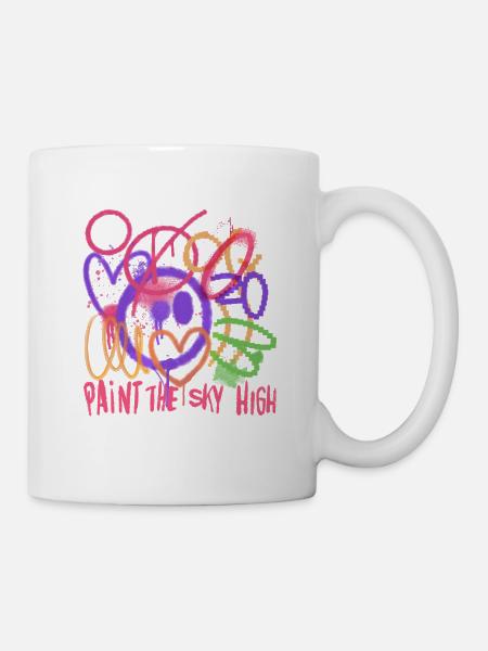 Graffiti Sky - Tasse - Weiß