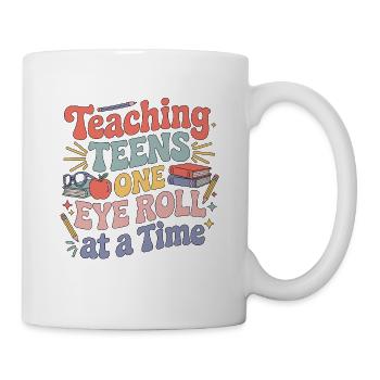 Professeur de lycée enseignant aux adolescents - Mug blanc - blanc - Droite