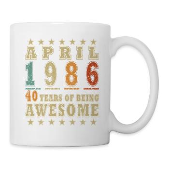 Anniversary year April 1986 - Mug - white - Right