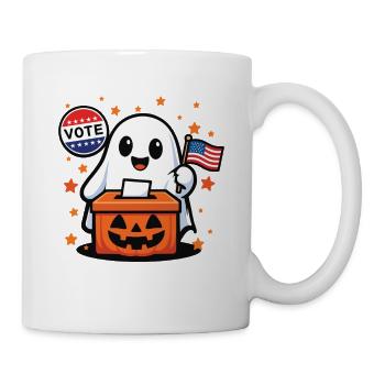 Vote des fantômes d’Halloween Humour inquiétant - Mug blanc - blanc - Droite