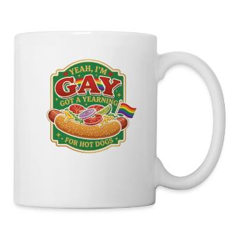 Hot Dog Fast Food Snack LGBTQ - Mug - white - Right