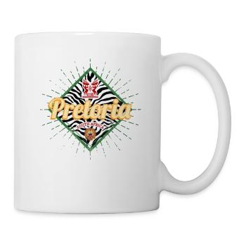 Pretoria Südafrika Zebra Vintage Afrika Souvenir - Tasse - Weiß - Rechts
