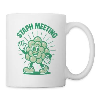 Staph Review | Microbiology Humor - Mug - white - Right
