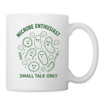 Microbe Talk Only | Microbiology Humor - Mug - white - Right