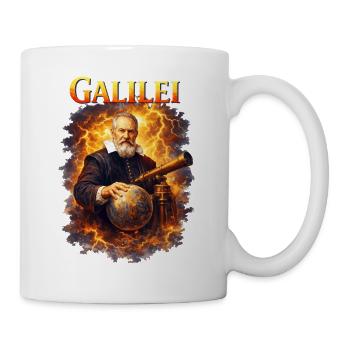 Galileo Galilei Porträt - Tasse - Weiß - Rechts