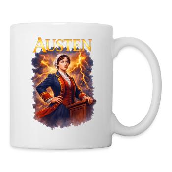Jane Austen Portrait - Mug blanc - blanc - Droite