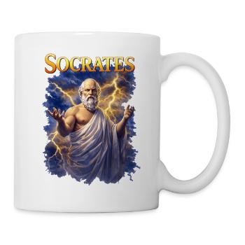 Socrates Porträt  - Tasse - Weiß - Rechts