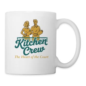 Pickleball Kitchen Crew Herz des Hofes Lustig - Tasse - Weiß - Rechts