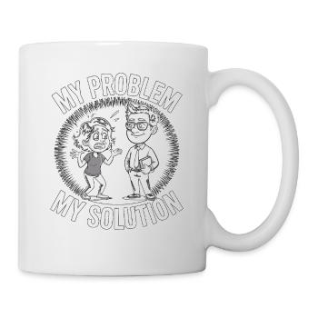 Professeur de lycée Mon problème Mon père Pictogramme - Mug blanc - blanc - Droite