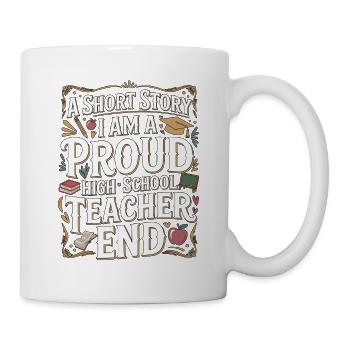 Enseignant de lycée : une nouvelle : carrière d’enseignant - Mug blanc - blanc - Droite