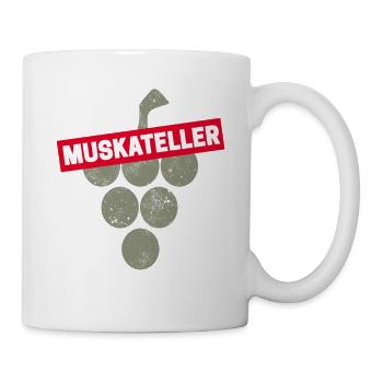 Muskateller Rebe Vintage Weintrinker Souvenir - Tasse - Weiß - Rechts