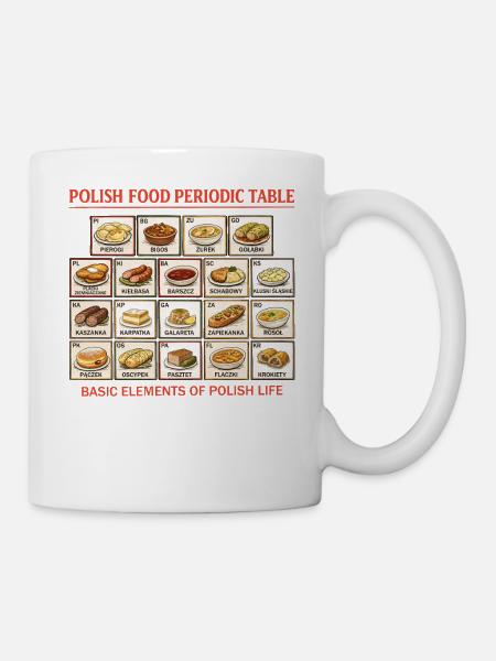 Polnisches Periodensystem - Tasse - Weiß
