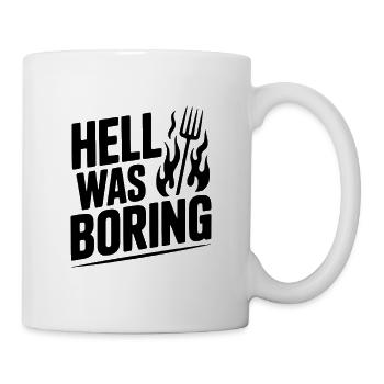 L’enfer était ennuyeux - Mug blanc - blanc - Droite